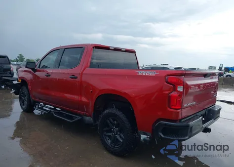 2022 Chevrolet Silverado 1500 Ltd 4Wd Short Bed Custom Trail Boss from USA, damaged, VIN 1GCPYCEK8NZ138763